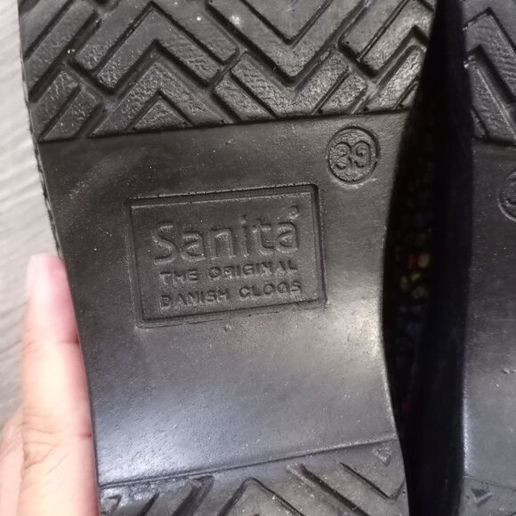 Sanita Women's Clog Multi-colored Stained Glass Print size 39/8 US - Picture 10 of 15